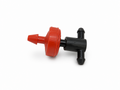 Gotero PCJ de 2 l/h con distribuidor de 2 salidas montado