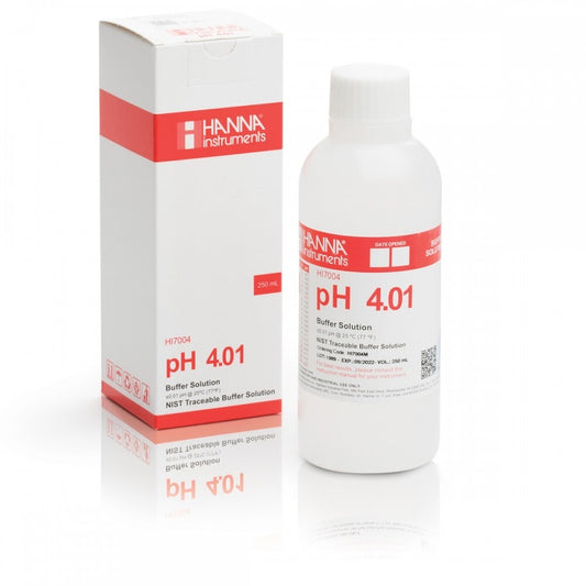 Hanna Solución de Calibración pH 4,01 botella 230 ml HI7004M