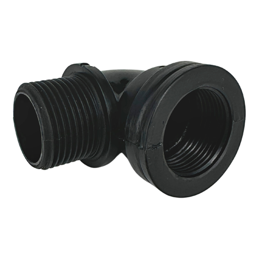 Codo de 90 grados roscado macho-hembra de 1 pulgada
