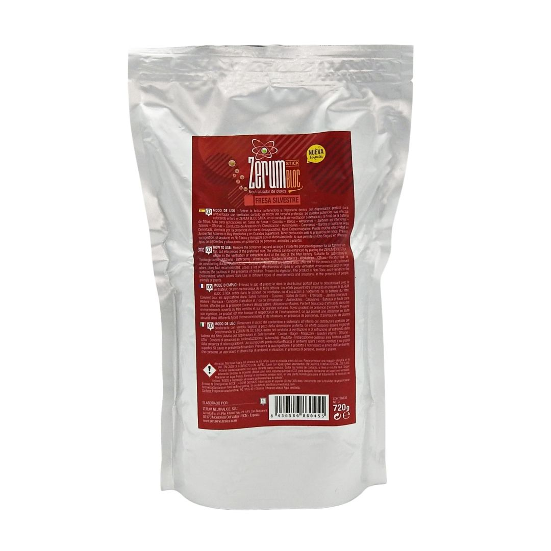 Zerum Bloc Stick 720 g Fresa Silvestre | Grow Industry