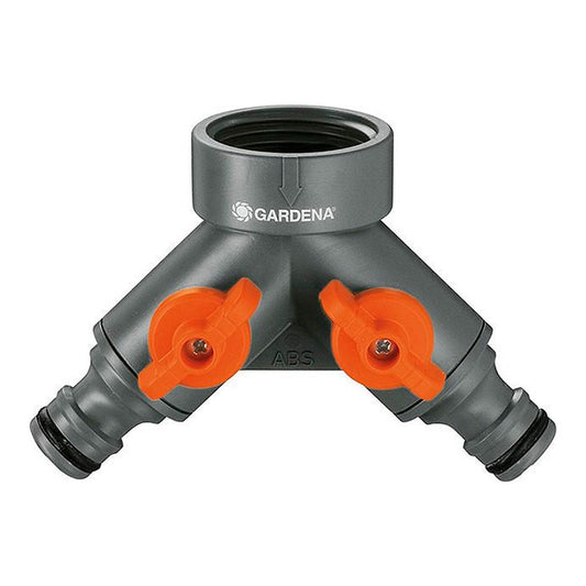 Gardena Distribuidor de 2 Vías con Válvulas