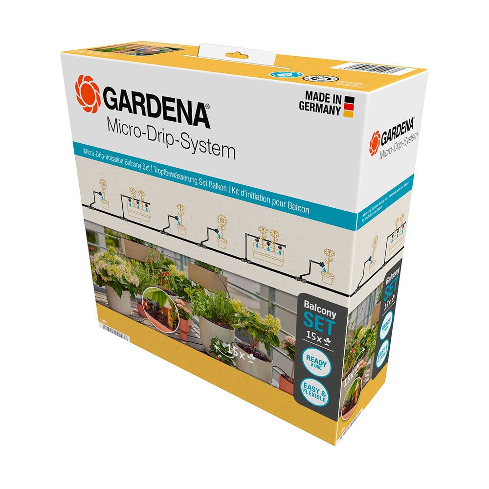 Gardena Set de Riego por Goteo Micro-Drip hasta 15 Plantas