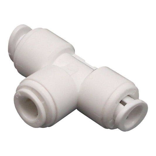 Vivo Verde Adaptador T de Polietileno con distribución automática de 1/4 pulgada