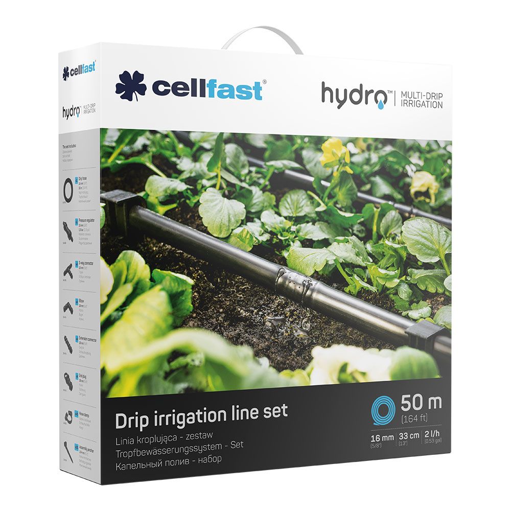 Cellfast Set de Riego por Goteo Hydro 50 m