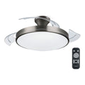 Philips Ventilador de Techo de LED Modelo Atlas. Color Nikel. Potencia: 28+35 W Aspas: Ø106 cm con Mando a Distancia