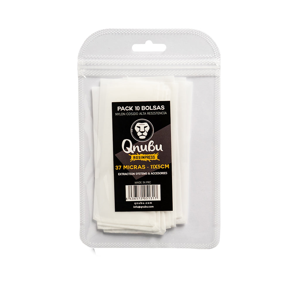 Bolsa Rosin Press 37 Micras (11 X 5 CM) (10 uds) QNUBU - Prensa Rosin | Grow Industry
