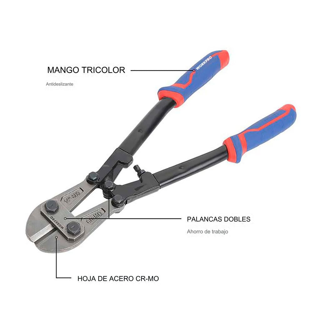 Cisaille WORKPRO 350 mm (14") - Vista 5 | Grow Industry