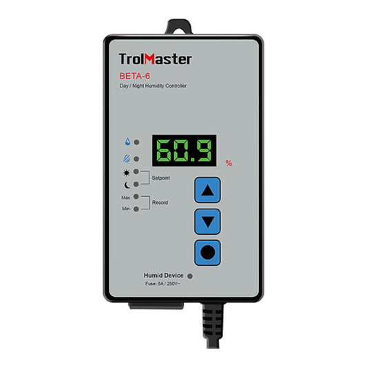 Trolmaster BETA-6 Control de Humedad Digital Día/Noche 110V – Controlador de Humidificador/Deshumidificador