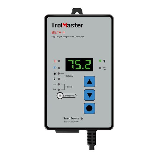 Trolmaster BETA-4 Controlador Digital de Temperatura Día/Noche – Termostato con Fotocélula