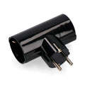 EDM Doppelter schwarzer Bakelit-Stecker 16 A 250 V – elektrischer Bakelit-Stecker für die Installation