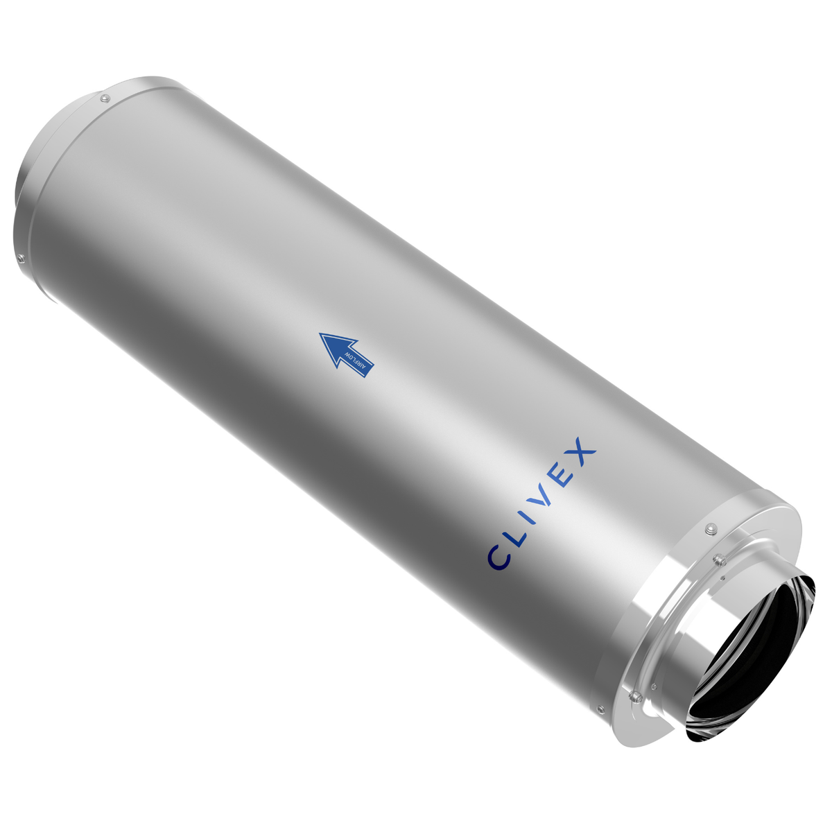 Clivex Filtro de Carbón In-Line 250 mm 1000-1100 m³/h