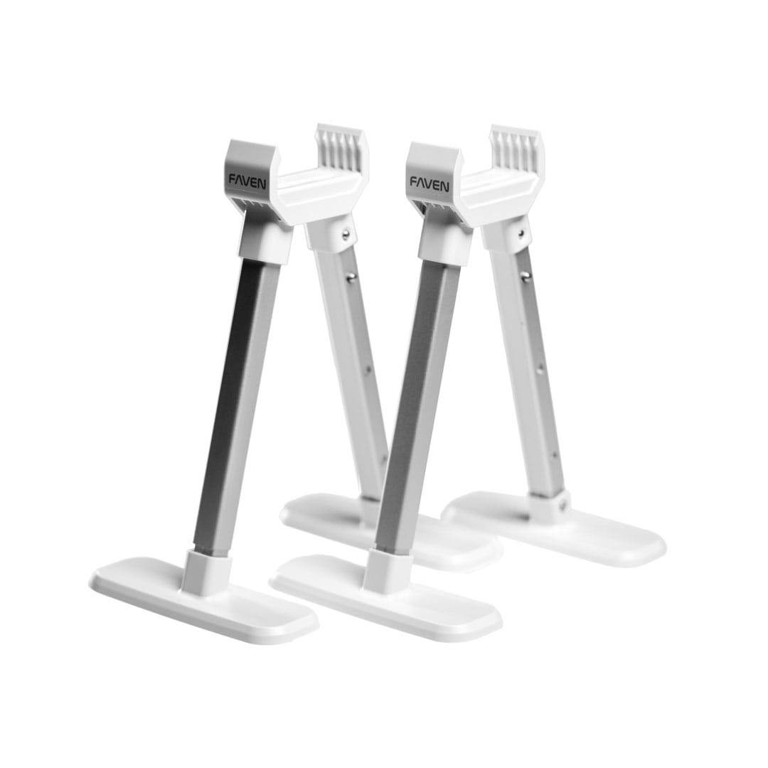 Faven Stands ajustables con barra Under Canopy montada