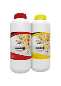 Hy-Pro Hydro A+B fertilizante base bipartito para hidroponia, envase de 1 L