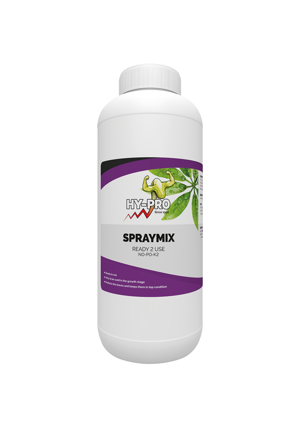 Hy-Pro Spray Mix abono foliar para crecimiento, envase de 1 L