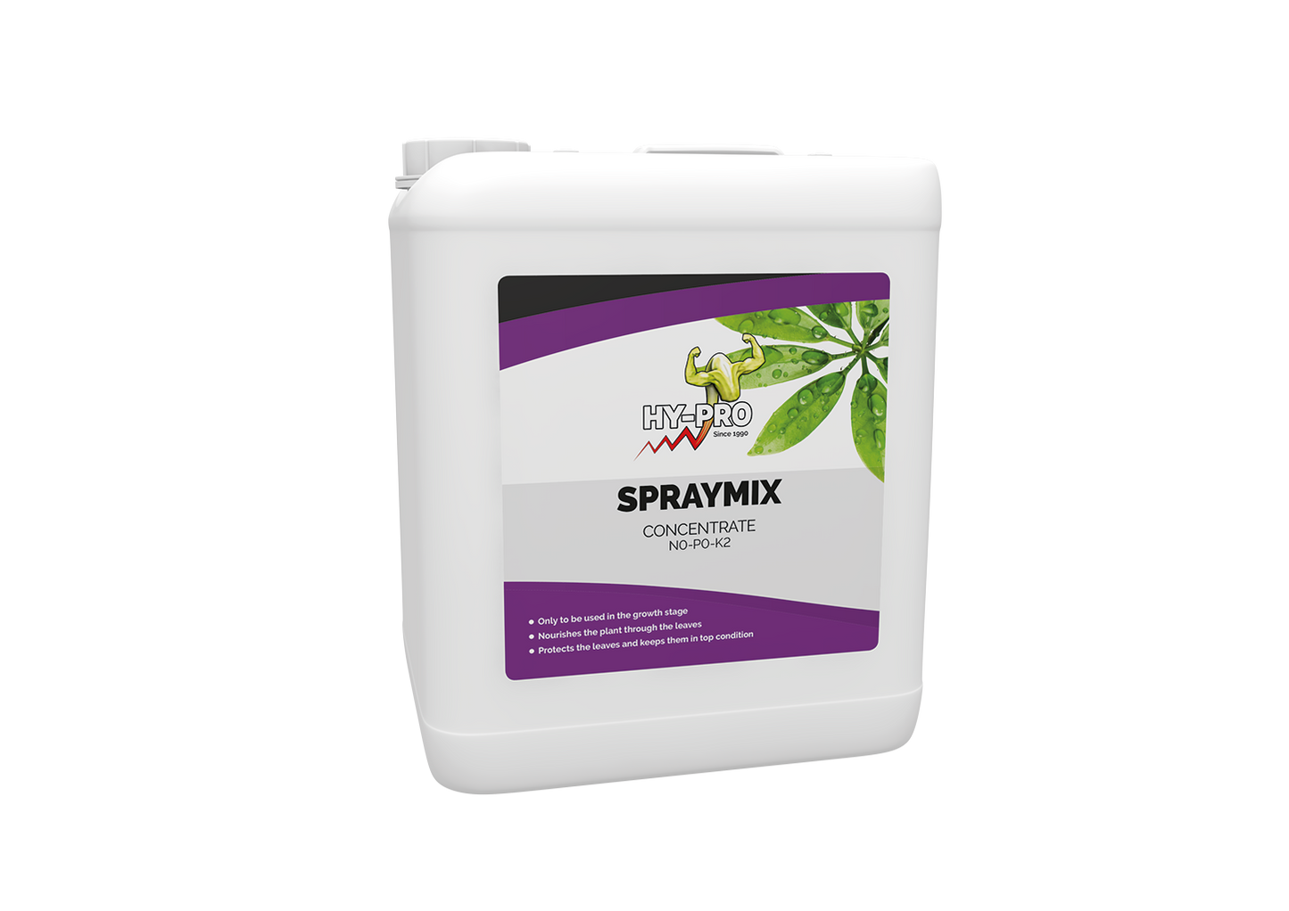 Hy-Pro Spray Mix abono foliar para crecimiento, garrafa de 5 L