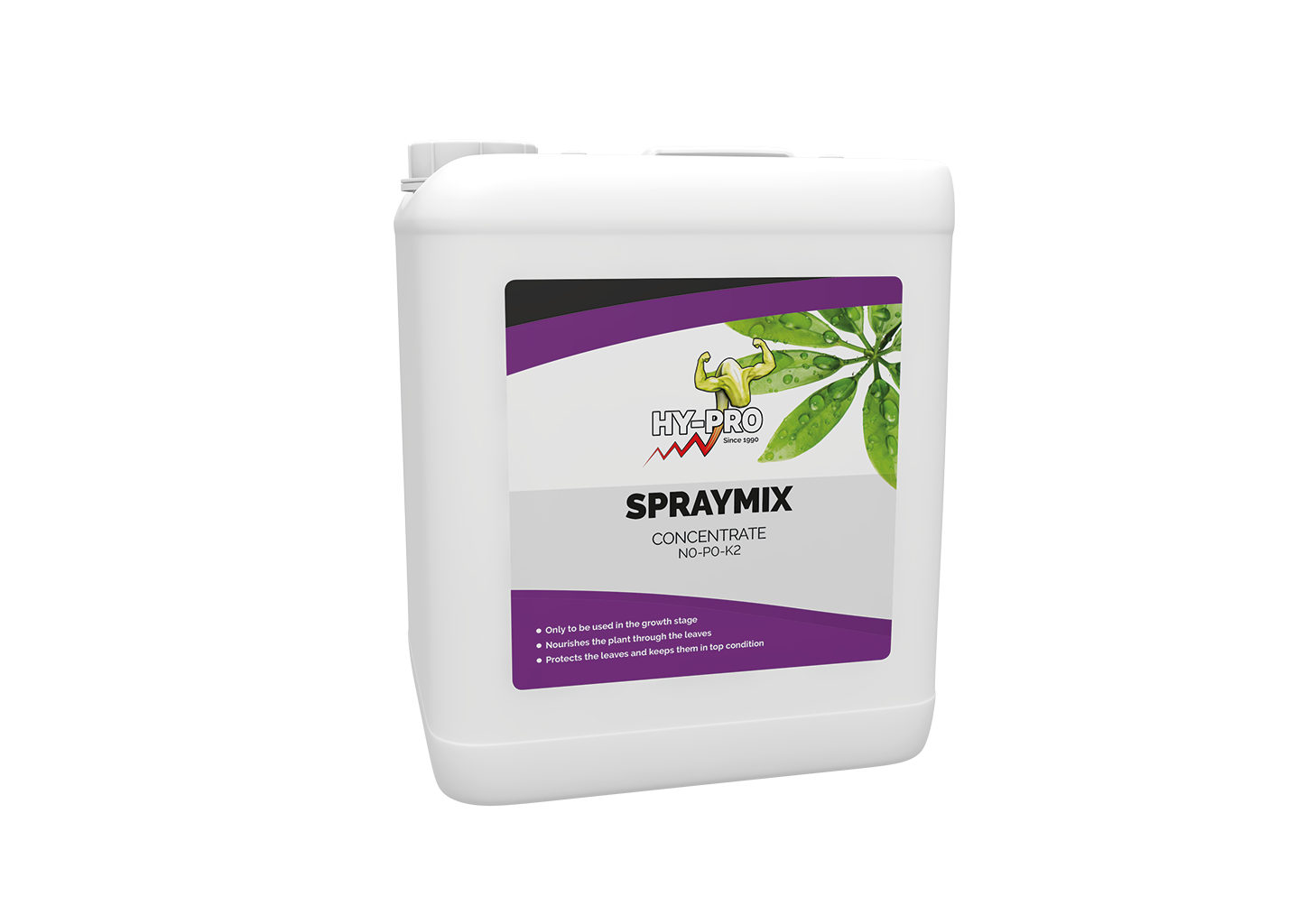 Hy-Pro Spray Mix abono foliar para crecimiento, garrafa de 5 L