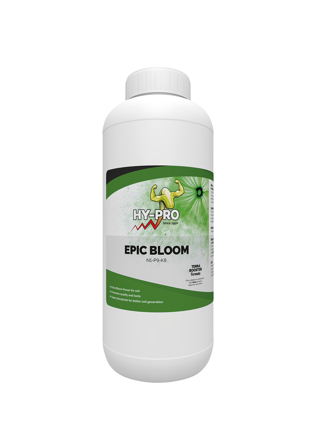 Hy-Pro Terra Epic Bloom 1 L, potenciador de floración organo-mineral para tierra