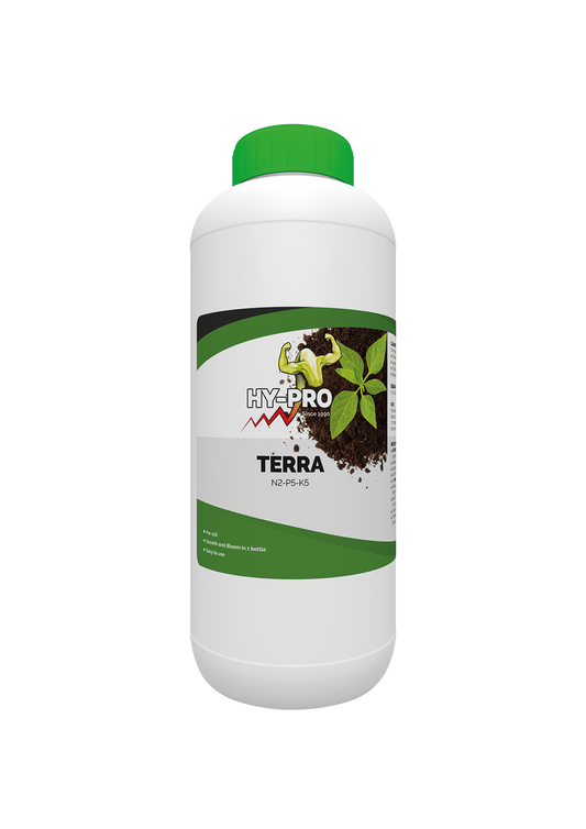 Hy-Pro Terra abono base organo-mineral para tierra, envase de 1 L