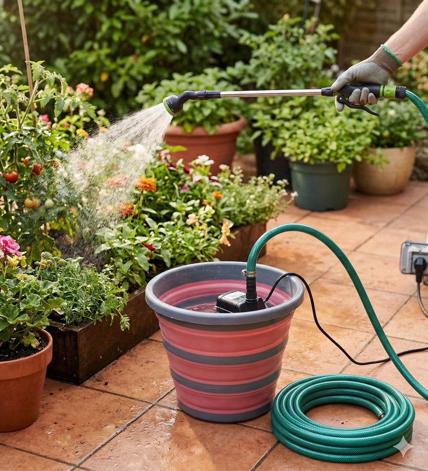 Mini Kit Riego Plantas exterior - Vista 2 | Grow Industry