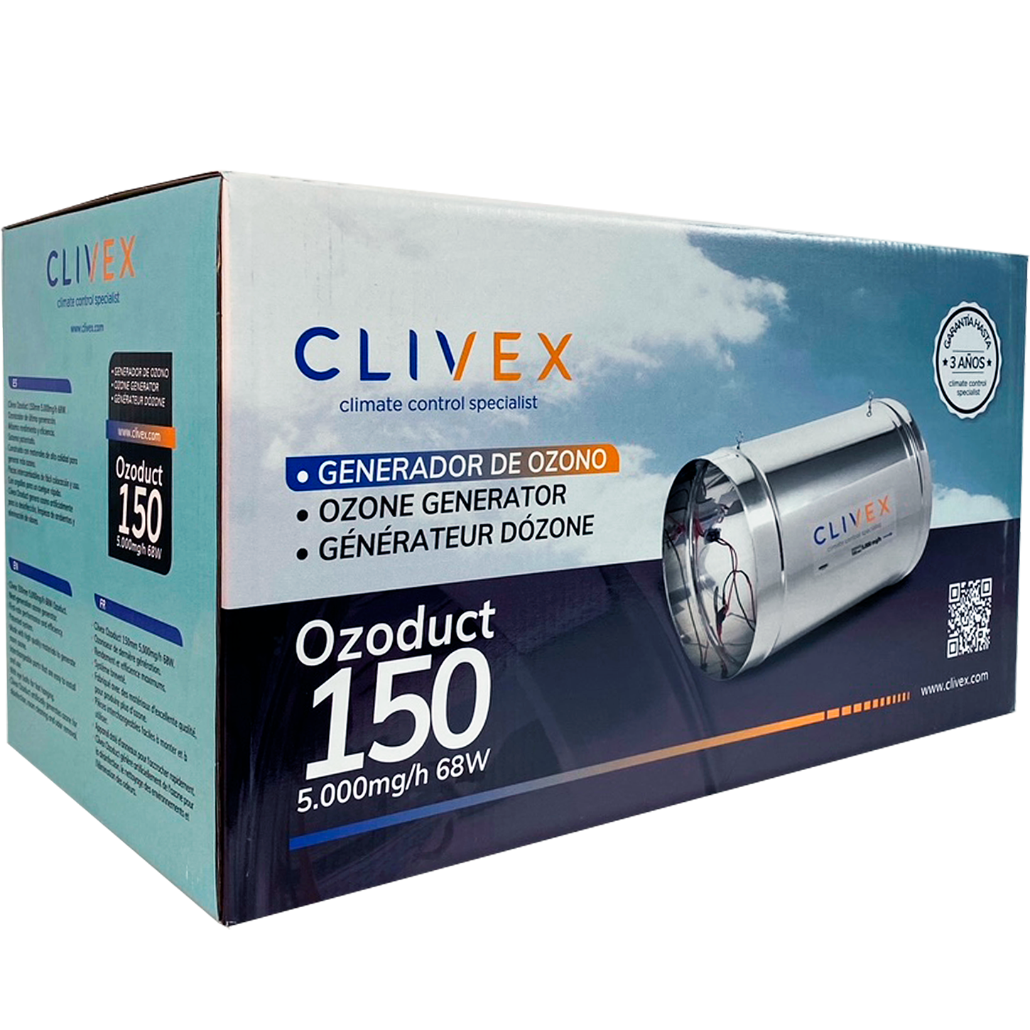 Ozonizador Conducto Clivex - Ozonizador | Grow Industry