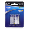 Pila Alkalina Long Life 1,5V (Blister 4 unid.) EDM - Pilas | Grow Industry