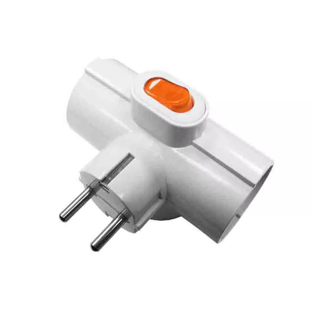 Triple Adapter Plug with EDM Switch - Small Electrical Material | Grow Industry