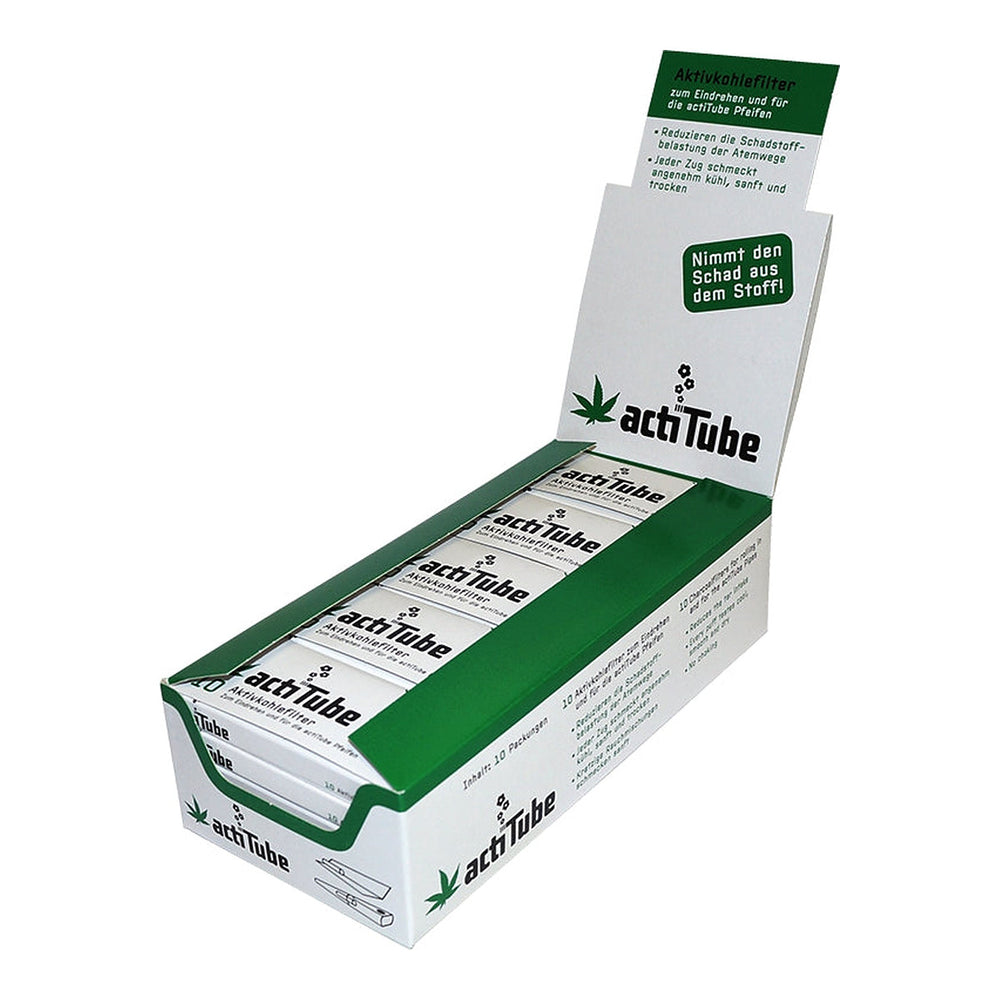 Actitube Regular Filtros de Fumar, Filtros de carbón activado tamaño Regular para cigarrillos
