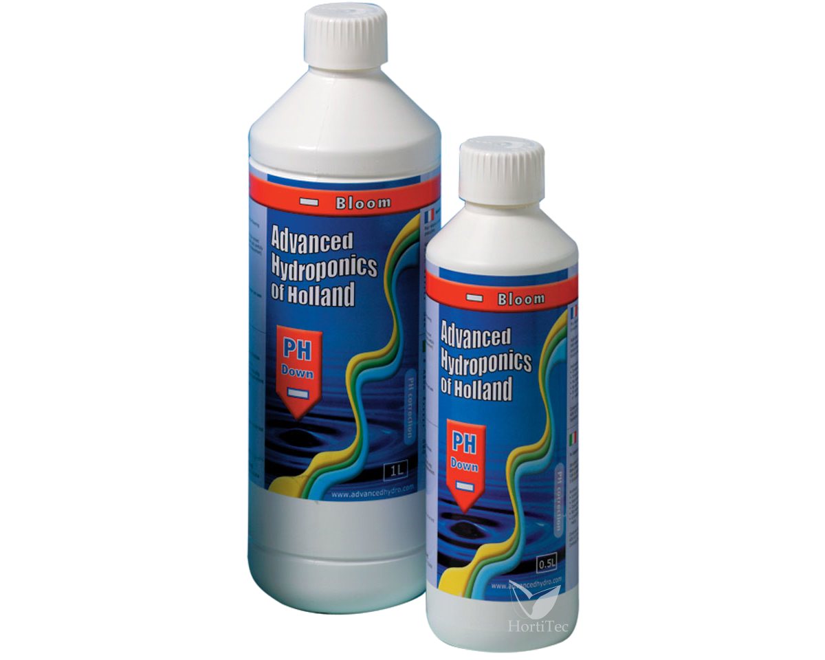Advanced Hydroponics pH Down Bloom gama de formatos