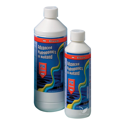 Advanced Hydroponics pH Down Bloom gama de formatos