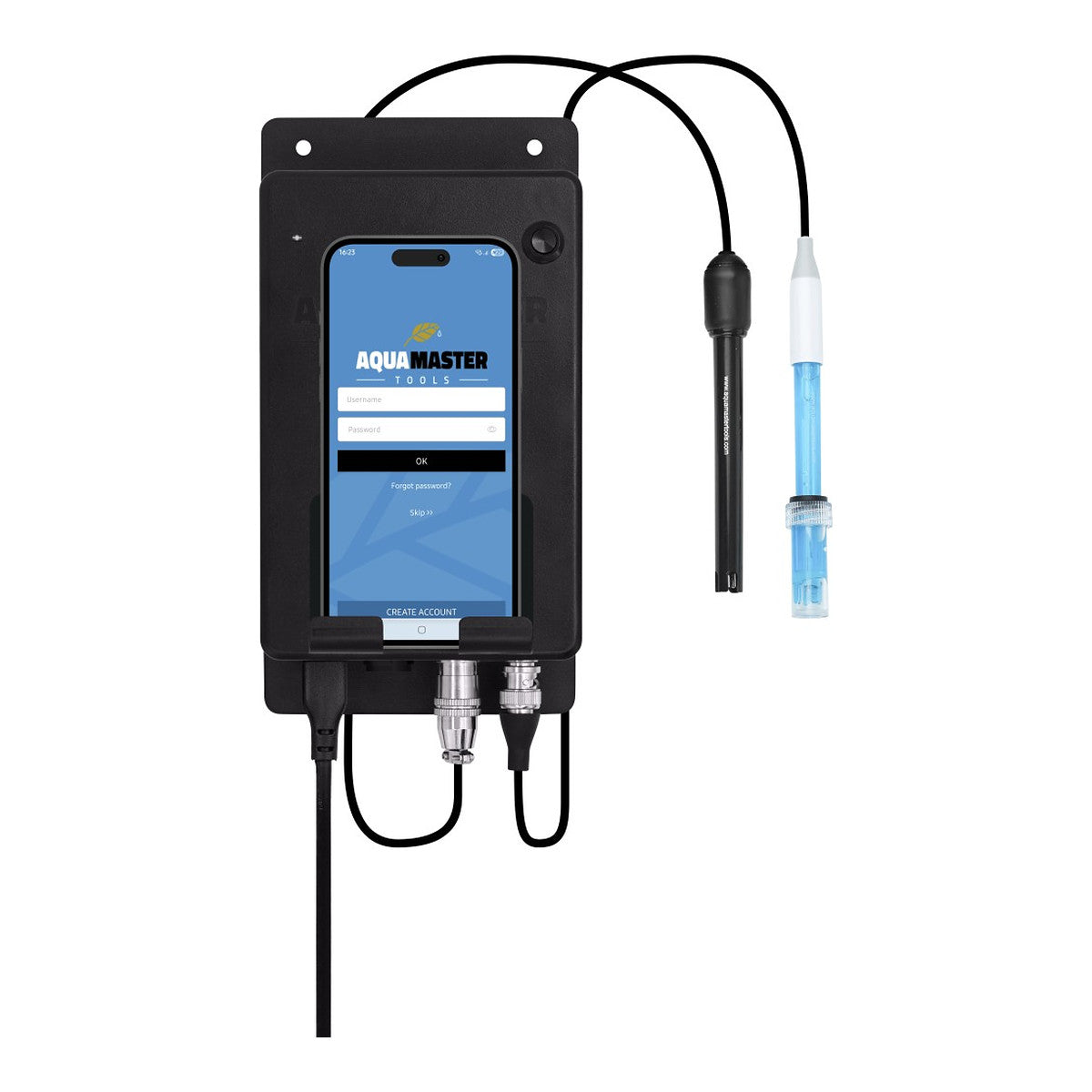 Aquamaster W650 Pro, monitor de pH, EC, TDS y temperatura en línea para montaje en pared