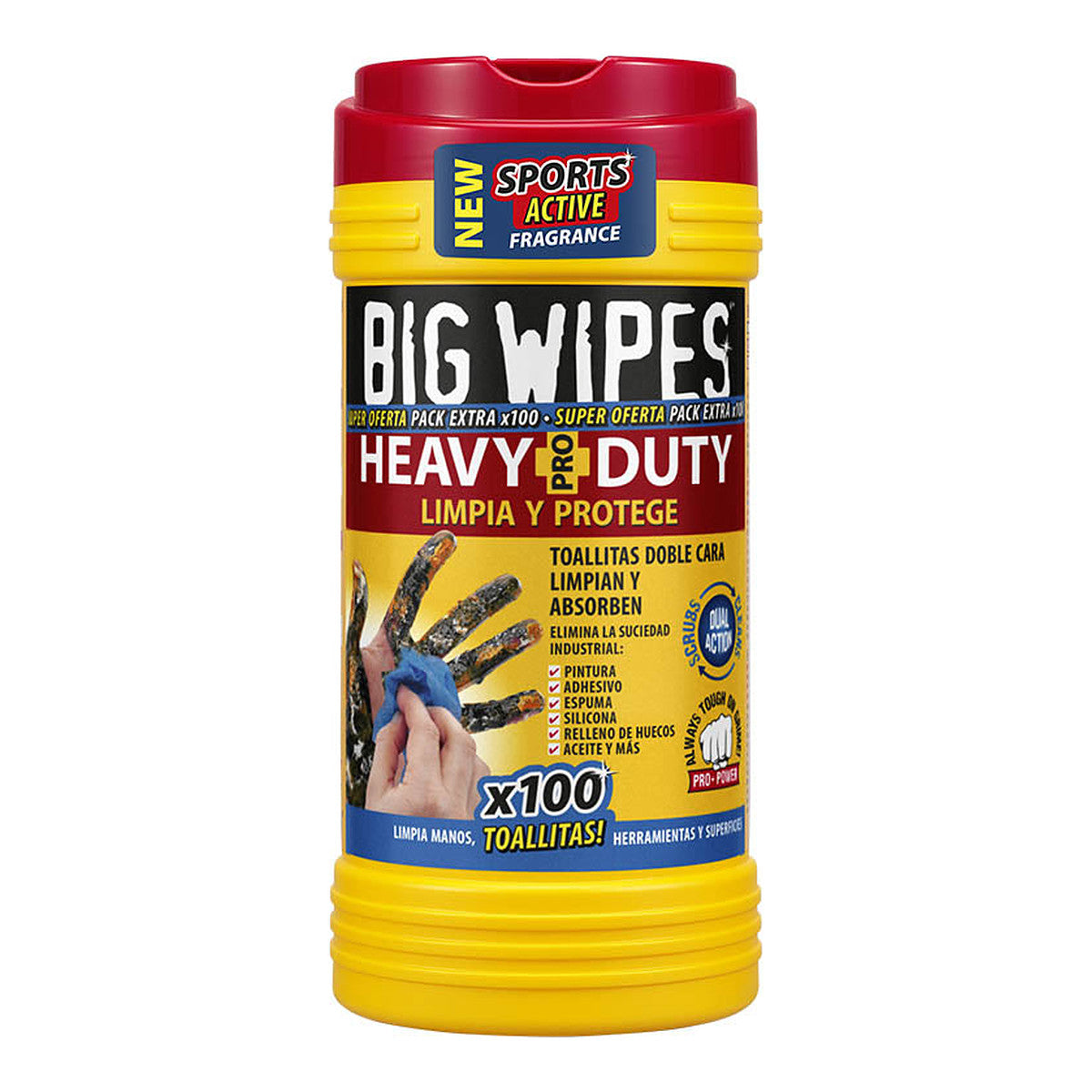 Big Wipes Toallitas Industriales para Manos, Toallitas de limpieza industrial para mantenimiento