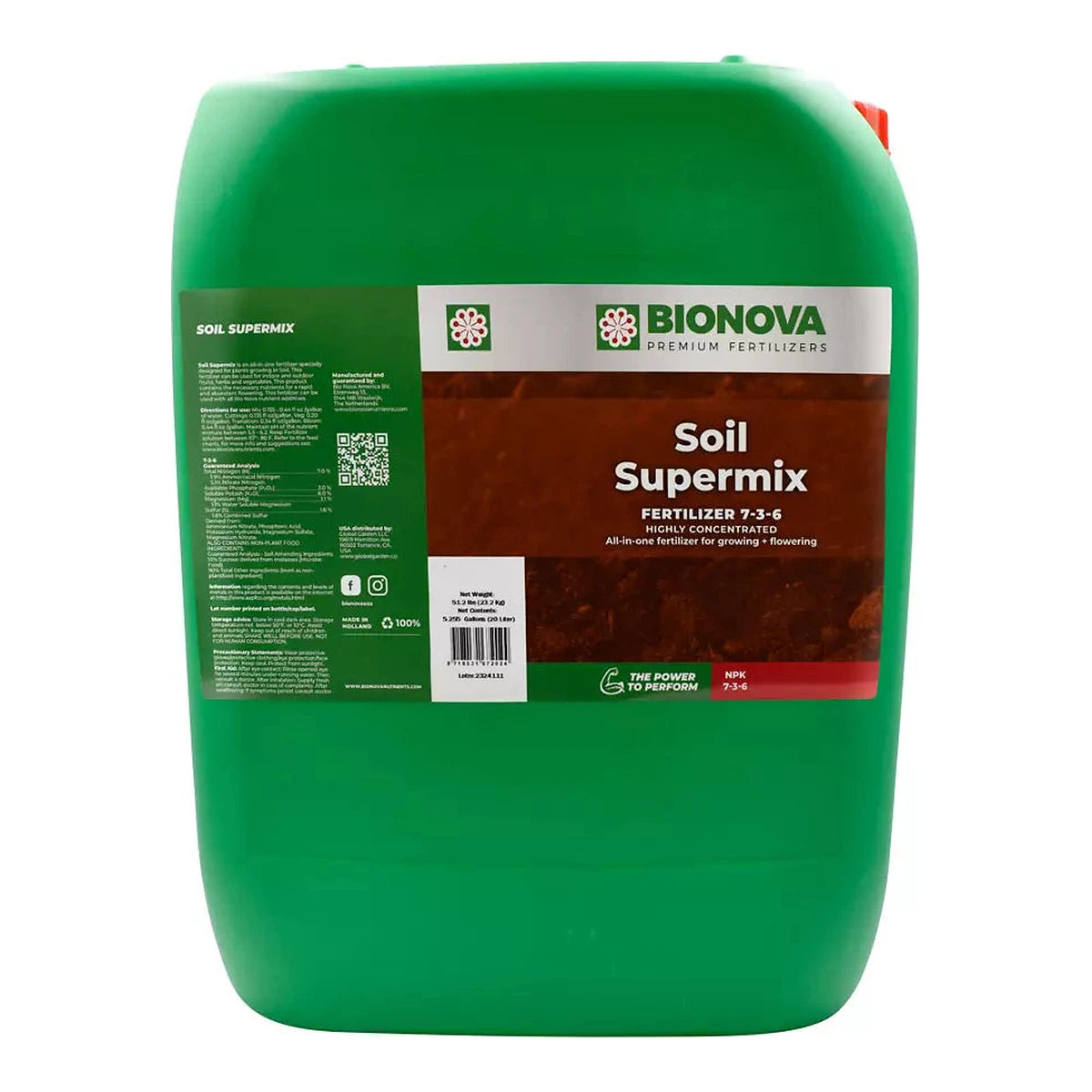 Soil Supermix BIO NOVA - Fertilizer | Grow Industry