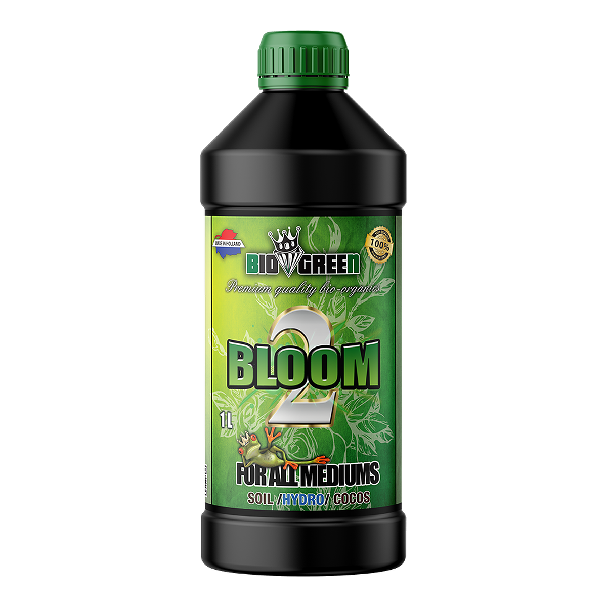 Biogreen Bio Bloom 2 – Fertilizante de floración NPK 3-11-11, botella 1 L