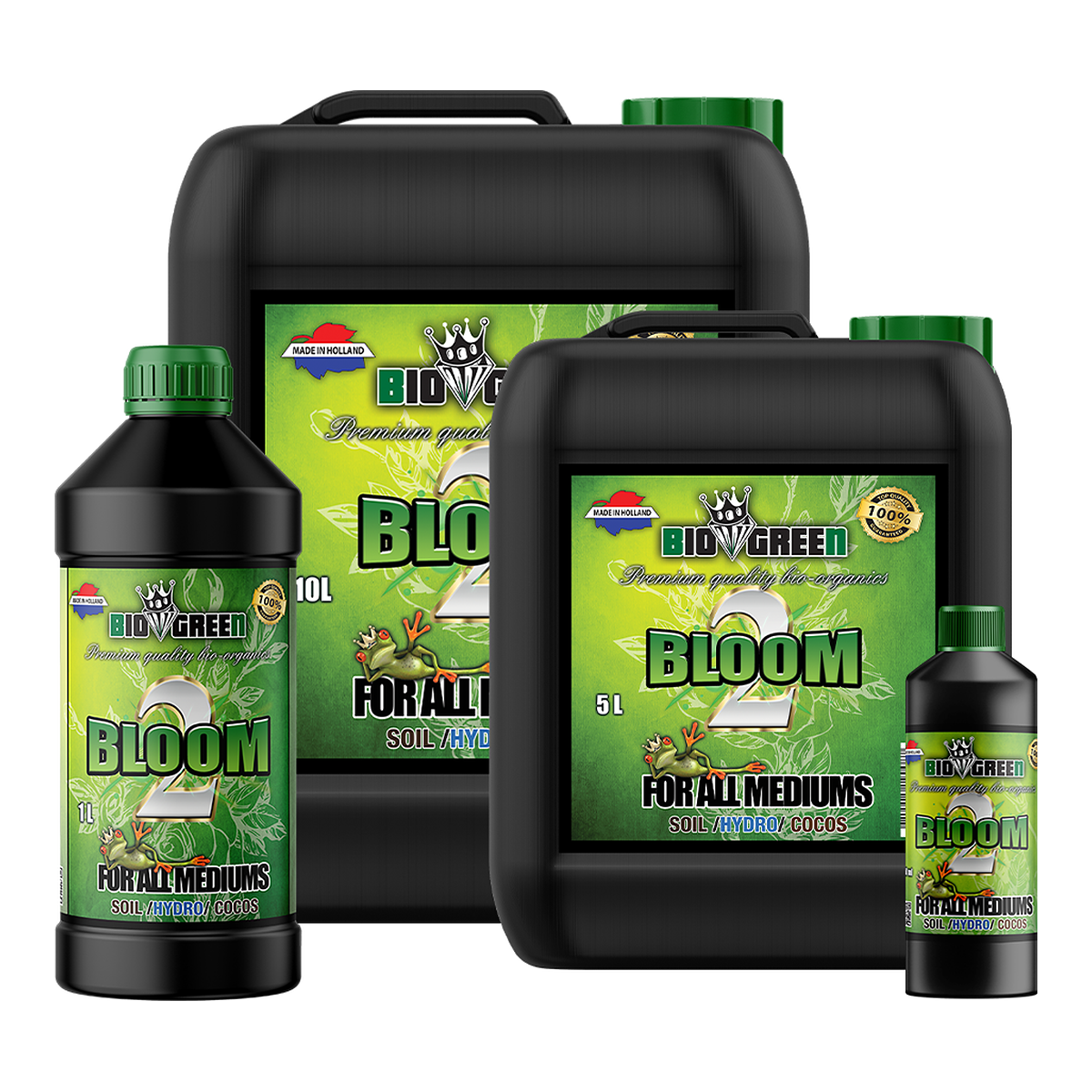 Biogreen Bio Bloom 2 – Fertilizante de floración NPK 3-11-11, gama completa de formatos