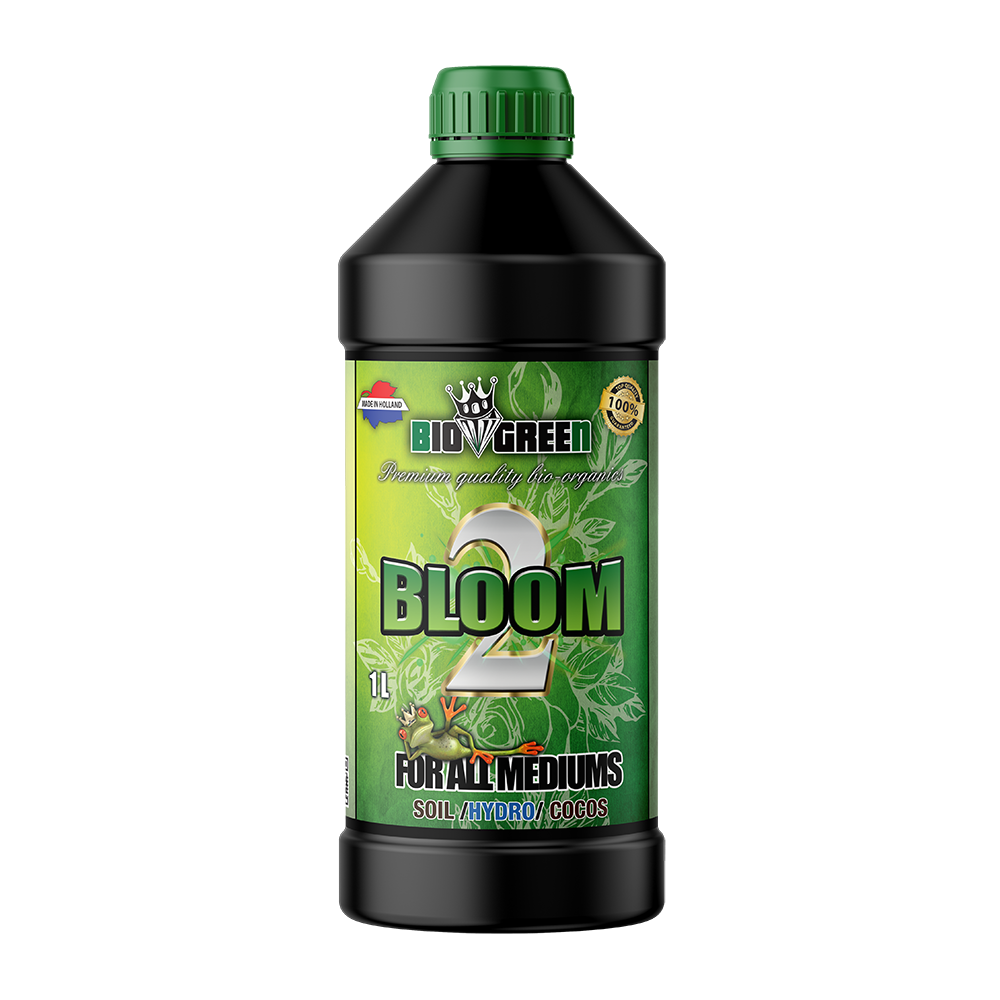 Biogreen Bio Bloom 2 – Fertilizante de floración NPK 3-11-11, botella 1 L