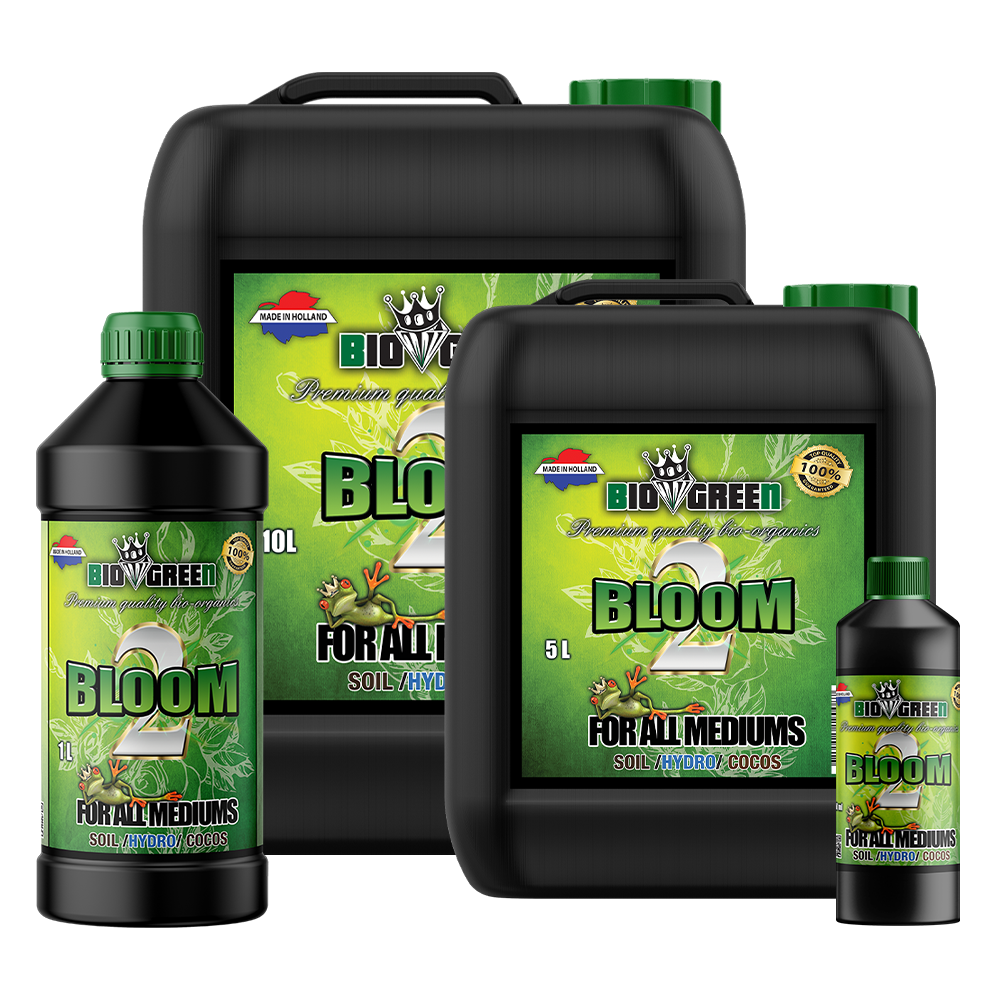 Biogreen Bio Bloom 2 – Fertilizante de floración NPK 3-11-11, gama completa de formatos