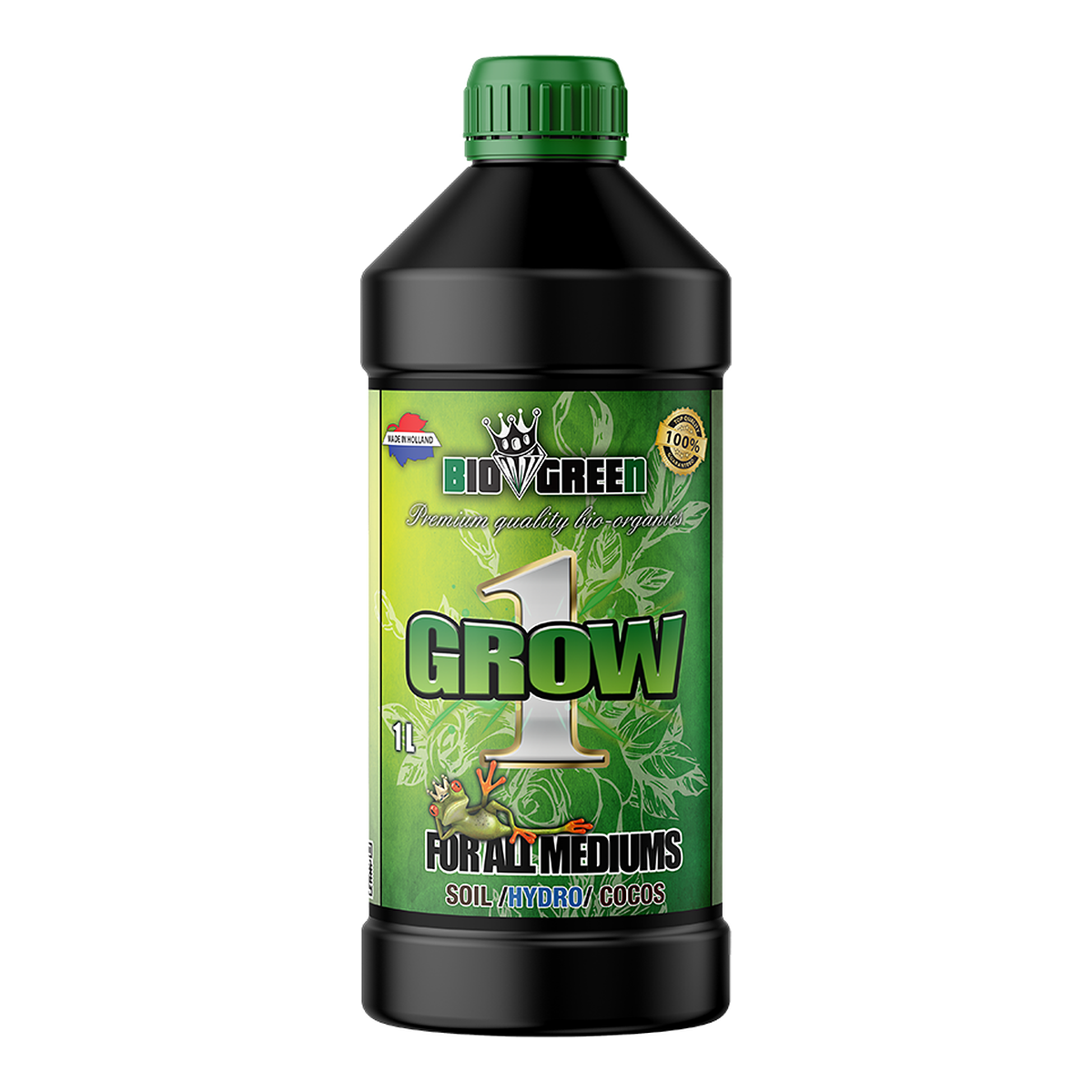 Biogreen Bio Grow 1 – Fertilizante de crecimiento NPK 5-15-8, botella 1 L