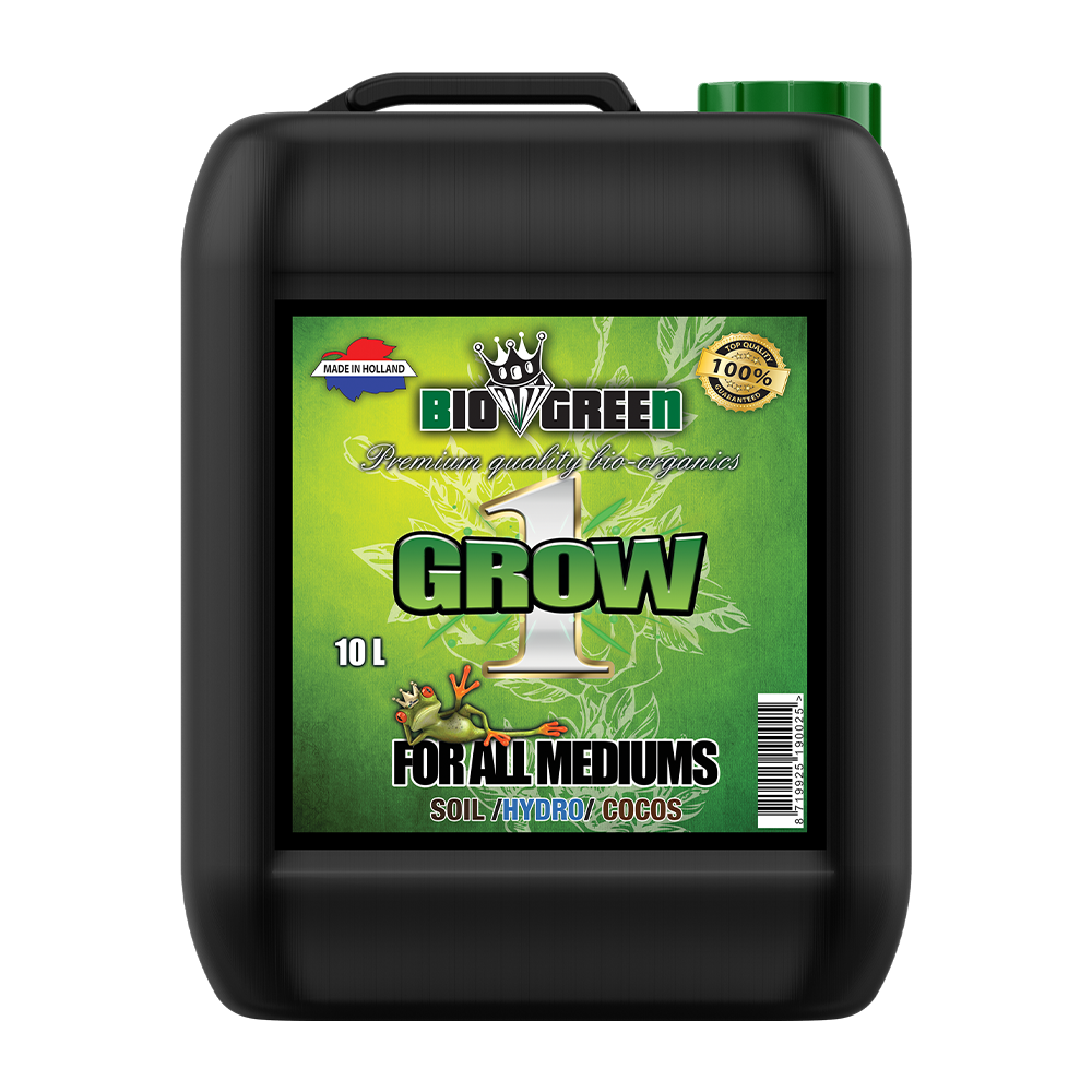 Biogreen Bio Grow 1 – Fertilizante de crecimiento NPK 5-15-8, garrafa 10 L