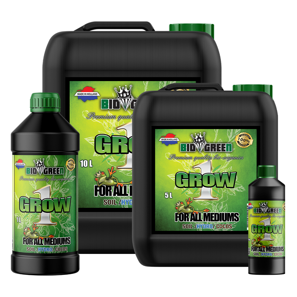 Biogreen Bio Grow 1 – Fertilizante de crecimiento NPK 5-15-8, gama completa de formatos