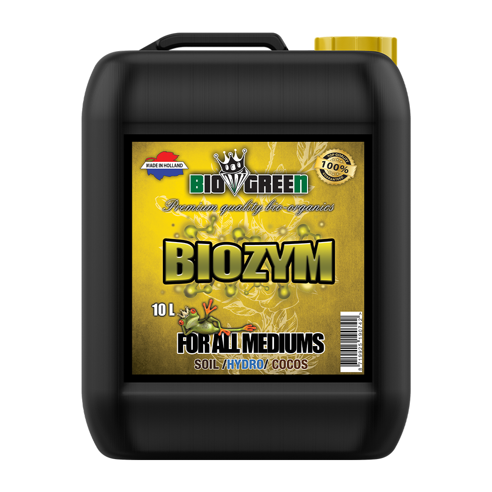Biogreen Biozym – Aditivo enzimático para sustrato, garrafa 10 L