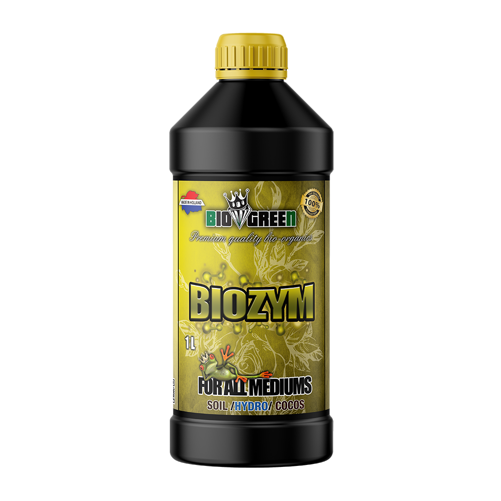 Biogreen Biozym – Aditivo enzimático para sustrato, botella 1 L