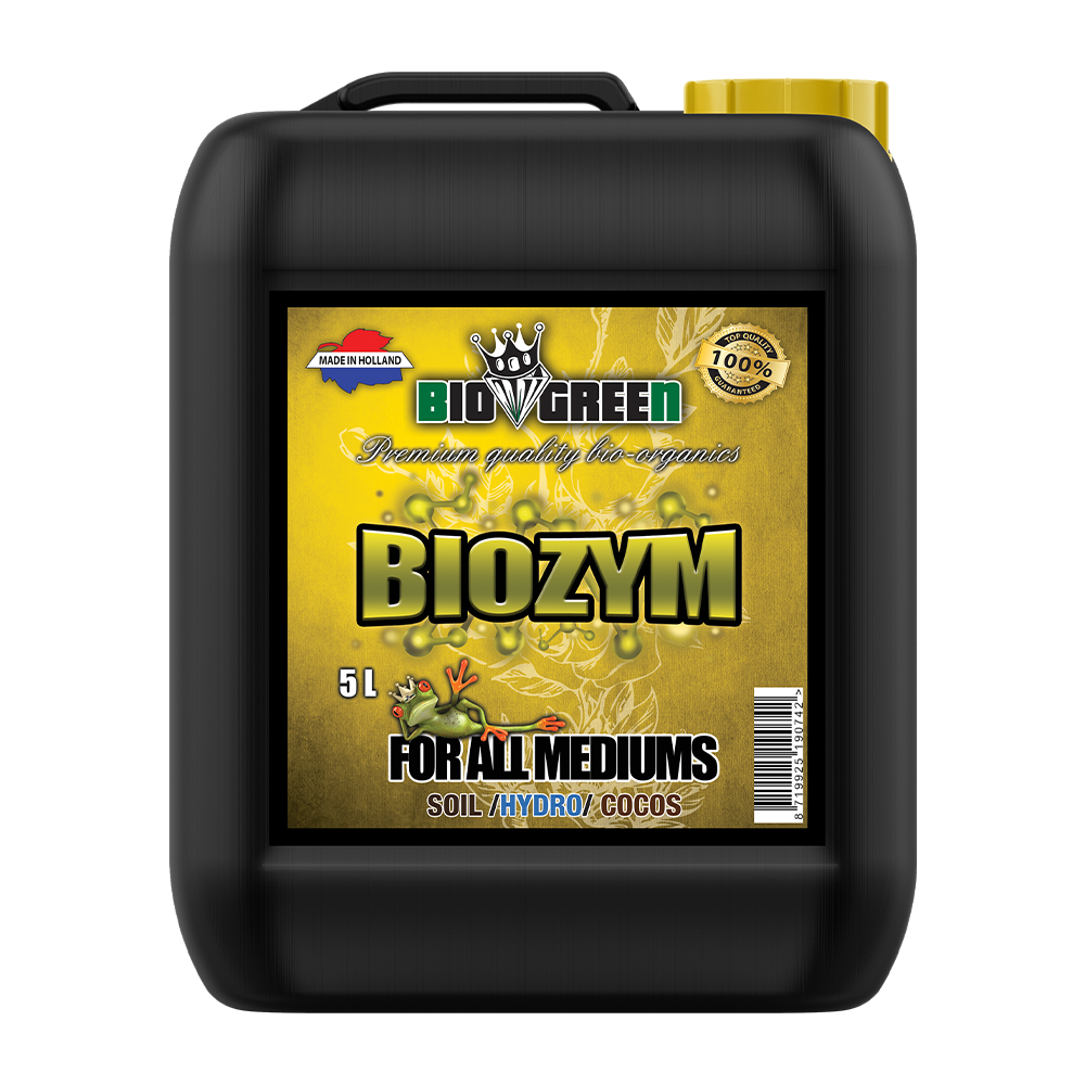 Biogreen Biozym – Aditivo enzimático para sustrato, garrafa 5 L