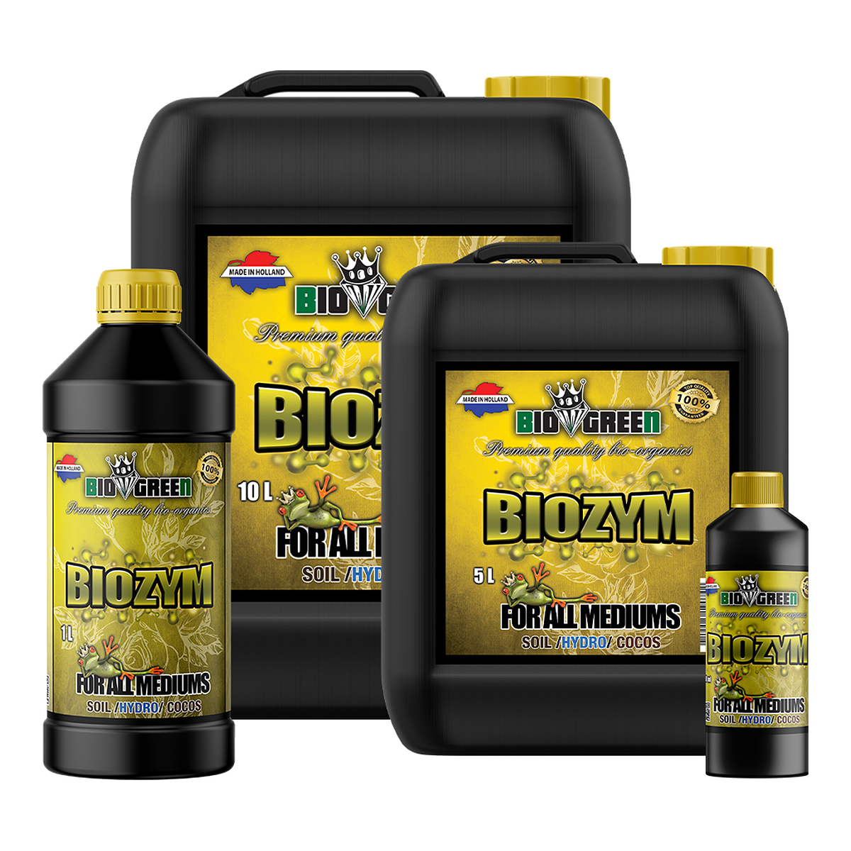 Biogreen Biozym – Aditivo enzimático para sustrato, gama completa de formatos