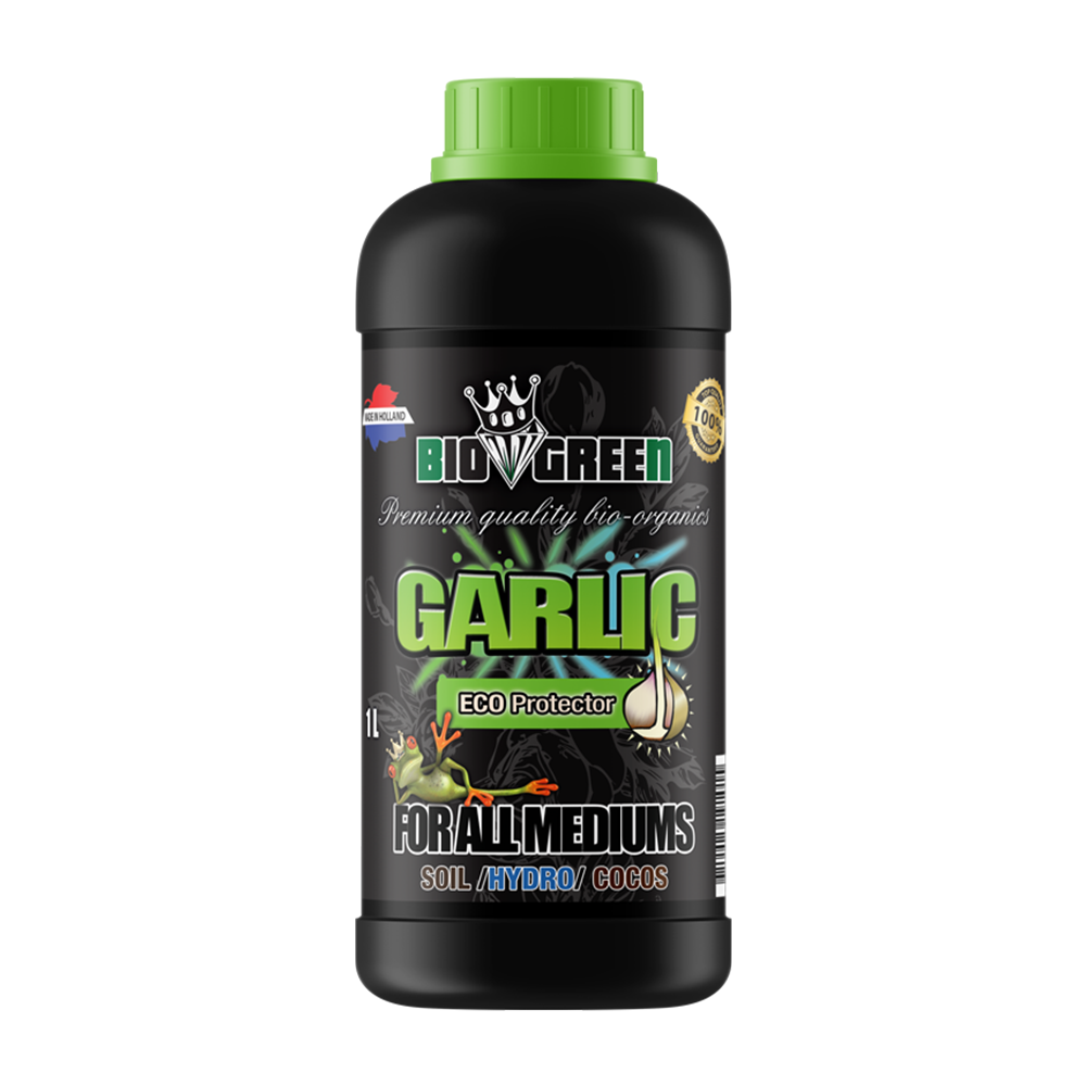 Biogreen Garlic – Repelente de plagas a base de ajo 100% orgánico, botella 1 L