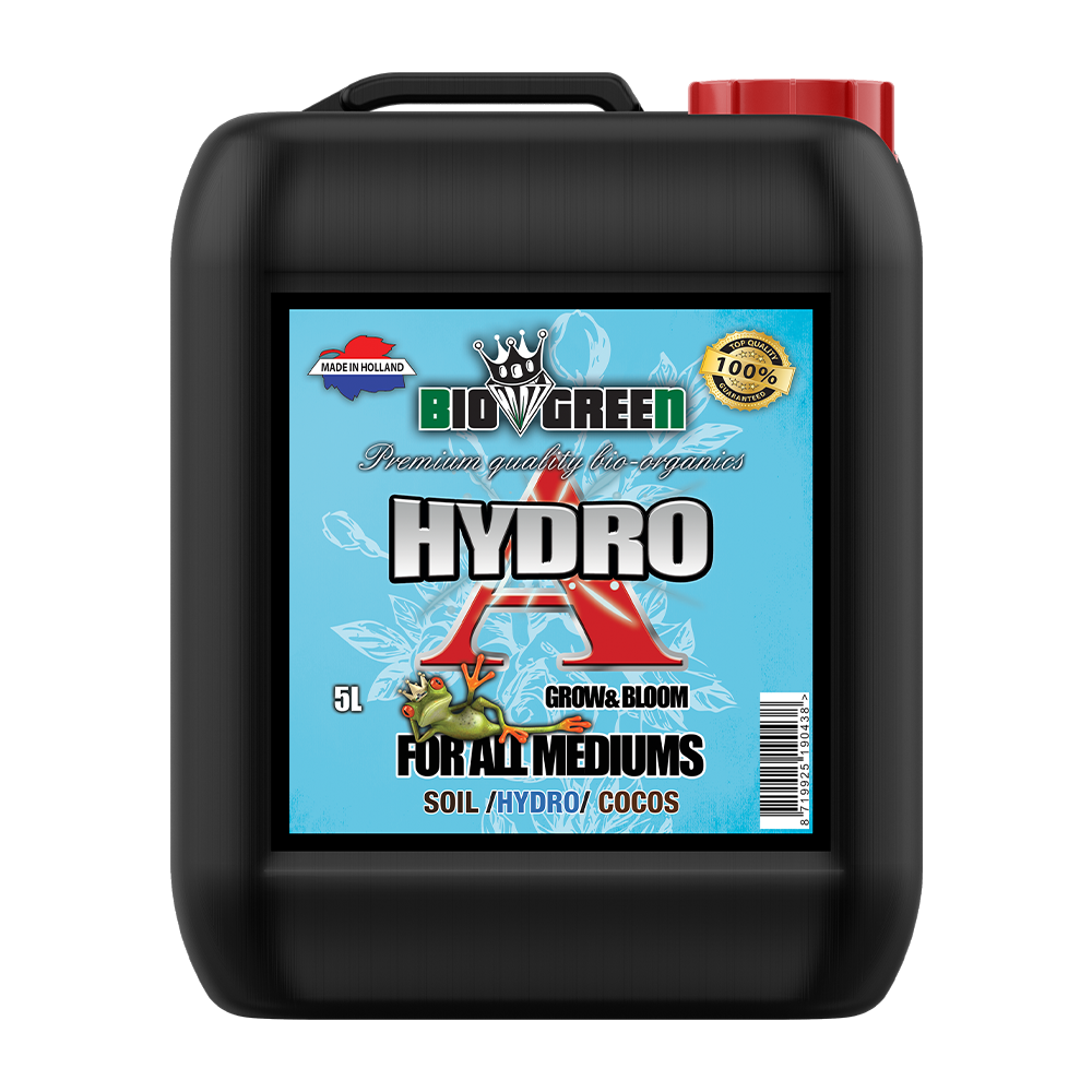 Biogreen Hydro A – Fertilizante base hidropónico, componente A garrafa 5 L