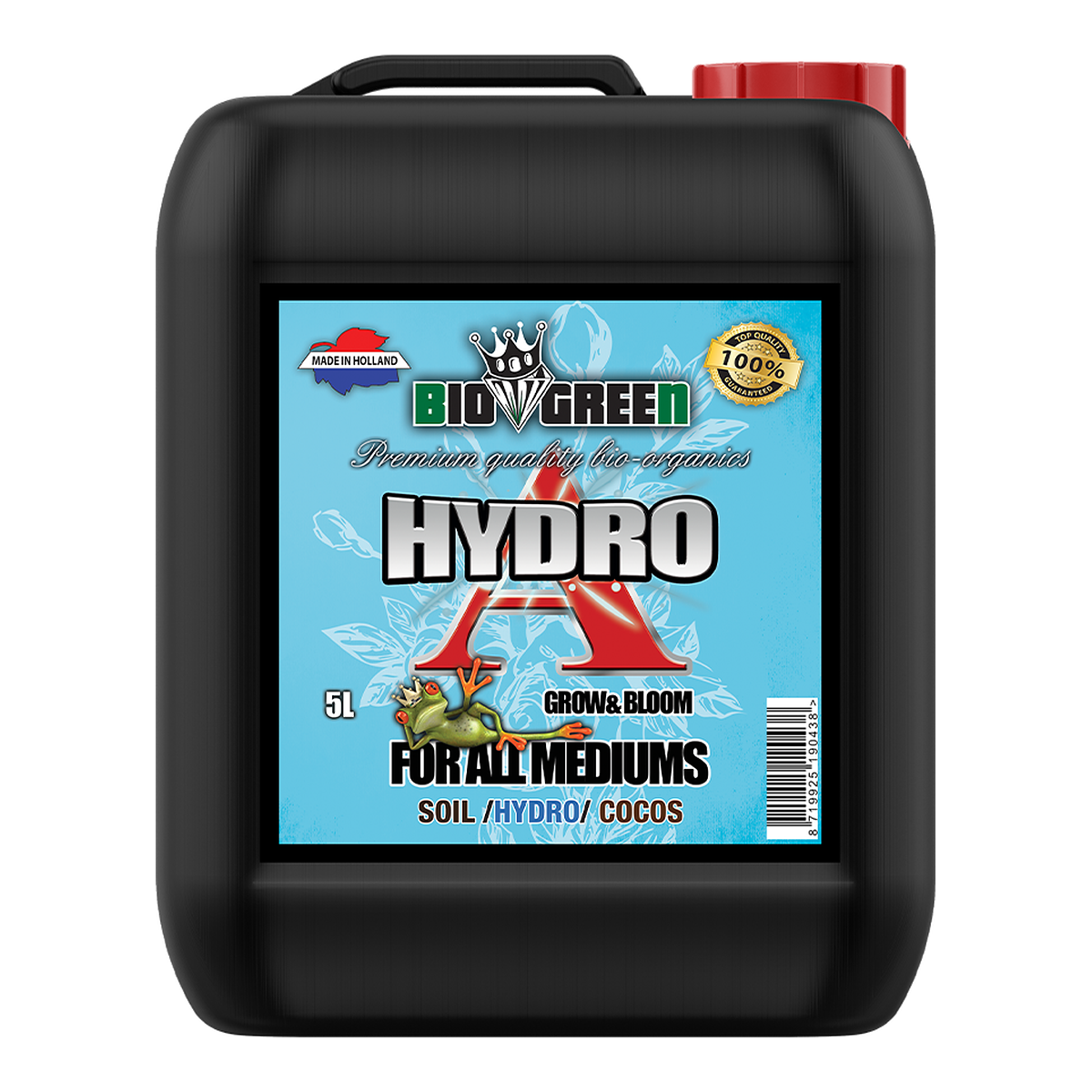 Biogreen Hydro A – Fertilizante base hidropónico, componente A garrafa 5 L