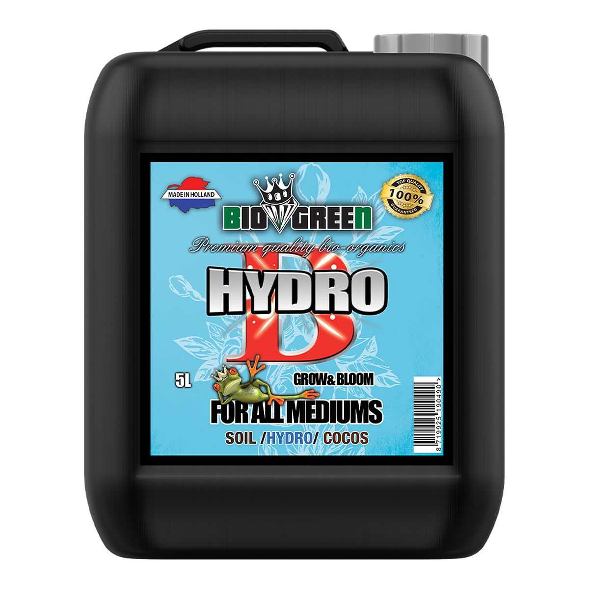 Biogreen Hydro B – Fertilizante base hidropónico, componente B garrafa 5 L