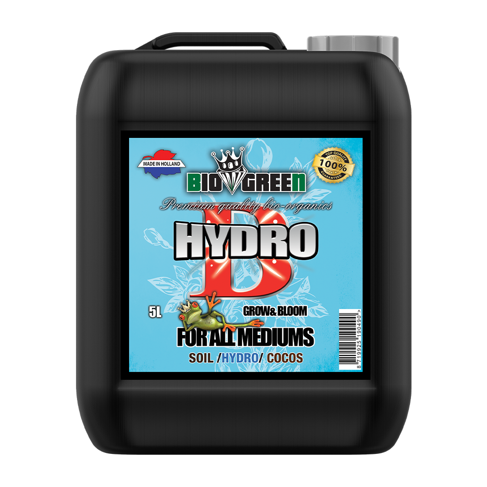 Biogreen Hydro B – Fertilizante base hidropónico, componente B garrafa 5 L
