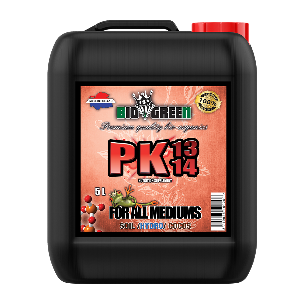 Biogreen PK 13/14 – Booster de fósforo y potasio, garrafa 5 L