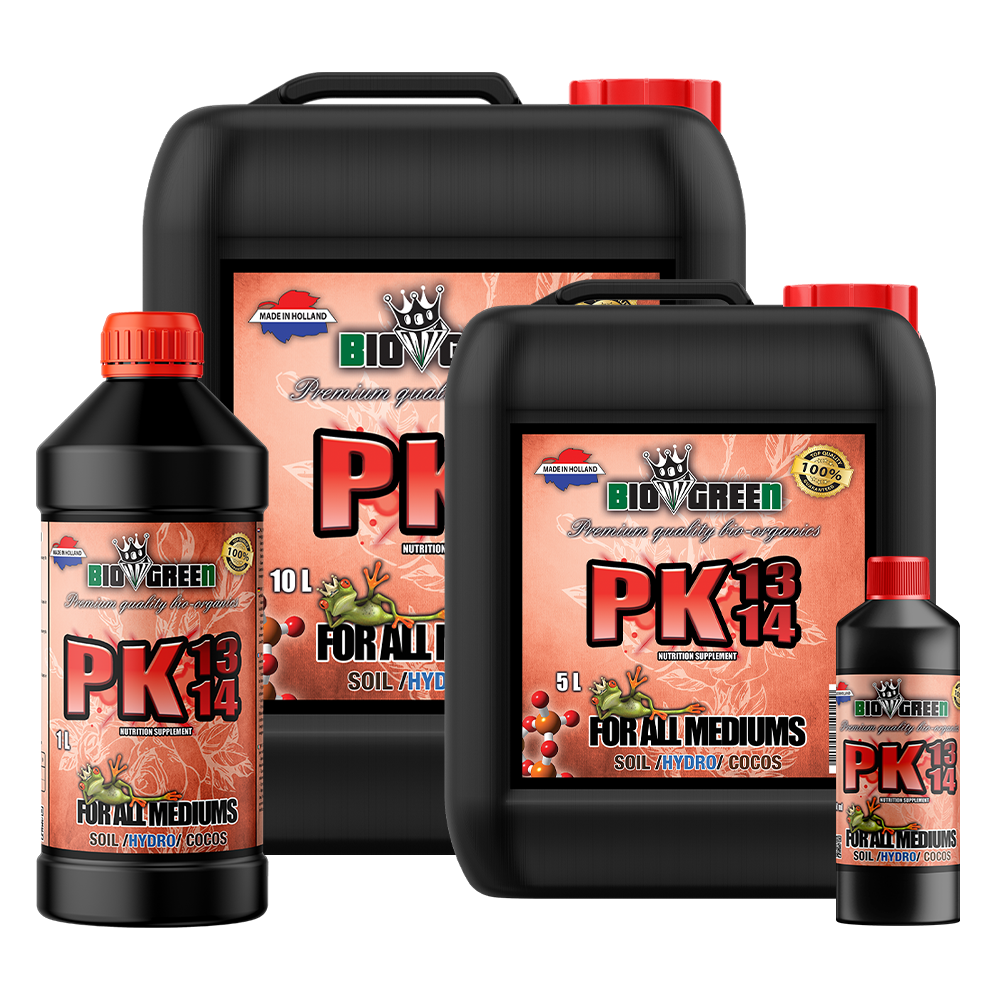 Biogreen PK 13/14 – Booster de fósforo y potasio, gama completa de formatos
